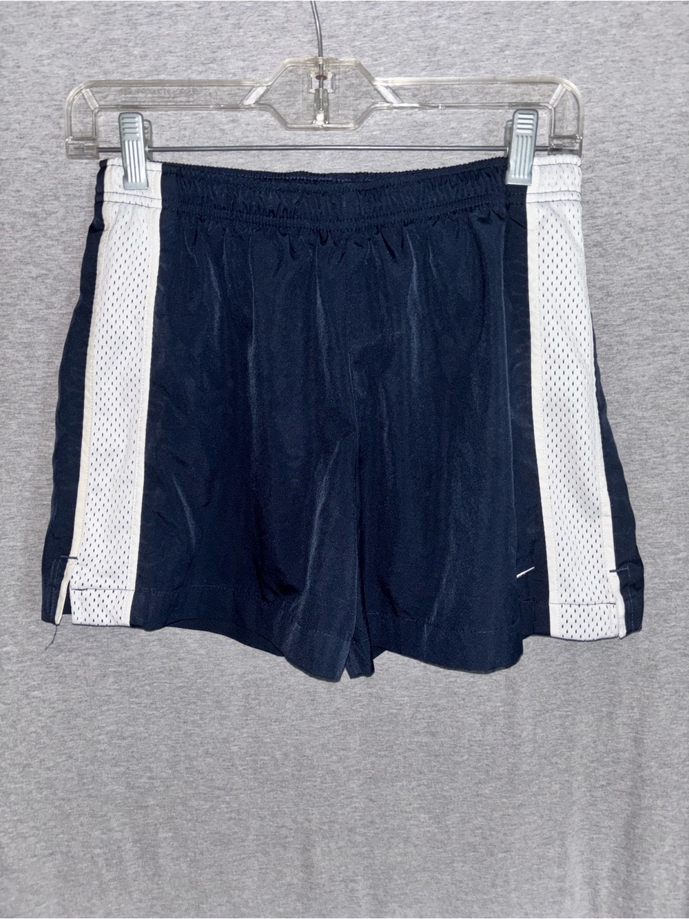 Nike Women's Navy and White Athletic Shorts